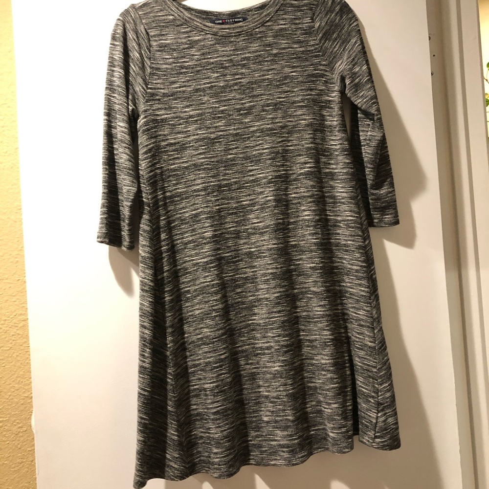 T-shirt dress with 3/4 sleeves